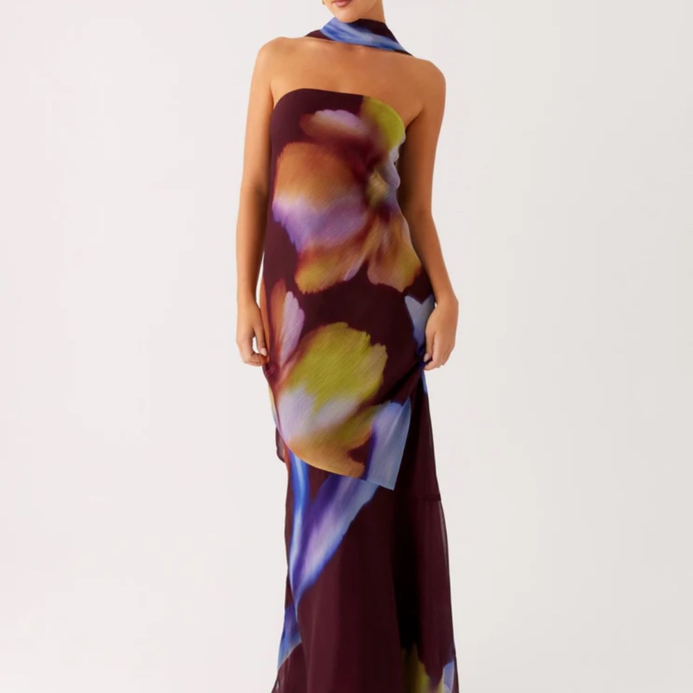 Peppermayo Under The Pagoda Maxi Dress - Dark Floral